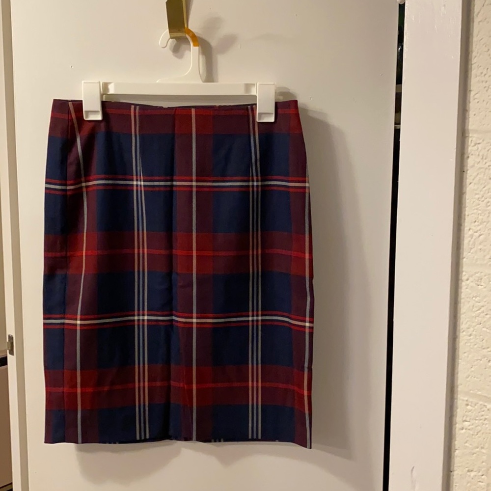 Plaid pencil skirt size 4
